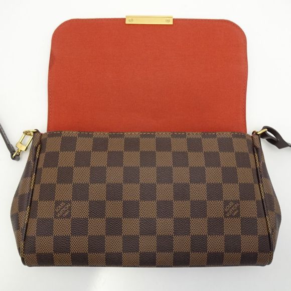 Louis Vuitton Damier Favorite MM Ebene 2WAY Bag Brown - Picture 6 of 7